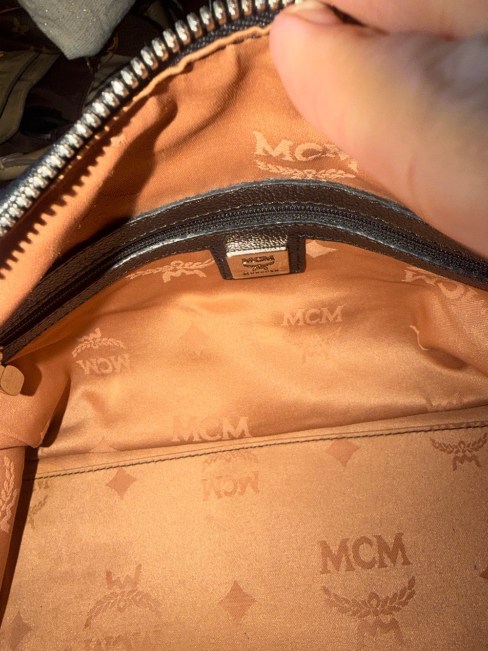 MCM Black Leather Boston  Satchel with Silver Hardware - Picture 14 of 16